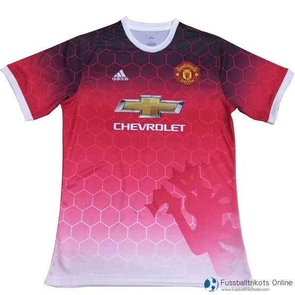 Manchester United Training Shirts 2017-18 Pink Fussballtrikots Günstig